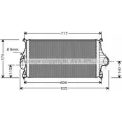 Интеркулер AVA QUALITY COOLING PE4273 G0NYBH Peugeot 406 1 (8B, E, C) 1995 – 2005 HXS NKJ