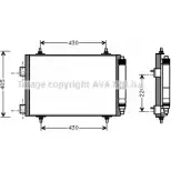 Радиатор кондиционера AVA QUALITY COOLING 2026954 SR BOX9L DKHXI0 PE5215