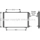 Радиатор кондиционера AVA QUALITY COOLING 4045385061648 2026955 476 K0 PE5257