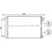 Радиатор кондиционера AVA QUALITY COOLING Peugeot 308 CC 1 (T7, 4B) 2008 – 2013 7K826ZP 2 RLMU PE5364D