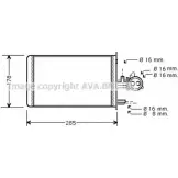 Радиатор печки, теплообменник AVA QUALITY COOLING 6ZPY W 6QQP0E 2026977 PE6173