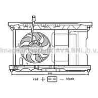 Вентилятор радиатора двигателя AVA QUALITY COOLING PE7549 2027032 ASO GO YLUM1V7