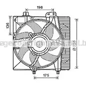 Вентилятор радиатора AVA QUALITY COOLING L86N Q Peugeot 208 1 (CA-CC) Хэтчбек 1.6 120 л.с. 2012 – наст. время 4045385173129 PE7550