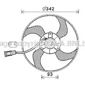 Вентилятор радиатора AVA QUALITY COOLING QFMZ 21 4045385212965 PE7557 2027040