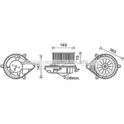 Моторчик вентилятора печки AVA QUALITY COOLING BV4WO L 2027059 4045385203413 PE8394