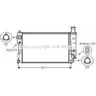 Радиатор охлаждения двигателя AVA QUALITY COOLING PEA2127 2027077 SR1 DBP LHB108