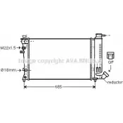 Радиатор охлаждения двигателя AVA QUALITY COOLING PEA2140 4045385180424 2027083 X P69JRB