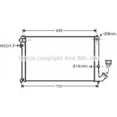 Радиатор охлаждения двигателя AVA QUALITY COOLING N7 0D3 PEA2181 2027091 FU7PHG