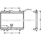 Радиатор охлаждения двигателя AVA QUALITY COOLING AO19 ZHJ PEA2210 4045385101221 Peugeot 206 1 (2AC) Хэтчбек 2.0 RC 177 л.с. 2003 – 2025