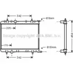Радиатор охлаждения двигателя AVA QUALITY COOLING PEA2221 Peugeot Partner Tepee 4045385107797 LZSAI 3L