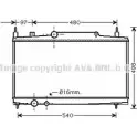 Радиатор охлаждения двигателя AVA QUALITY COOLING PEA2230 G B3HZ Peugeot 807 4045385190317