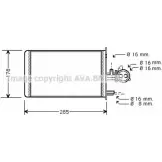 Радиатор печки, теплообменник AVA QUALITY COOLING 4045385108633 PEA6173 2N JB6 2027201