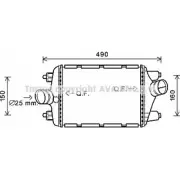 Интеркулер AVA QUALITY COOLING TX7 HW PR4080 4045385198566 Porsche 911 (991) 5 Купе 3.8 Turbo S 560 л.с. 2013 – 2025