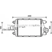 Интеркулер AVA QUALITY COOLING I7X4 DH PR4081 4045385199761 Porsche 911 (991) 5 Купе 3.8 Turbo S 580 л.с. 2016 – 2024