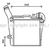 Интеркулер AVA QUALITY COOLING 4045385216321 2027314 PR4091 V 7PAQTK