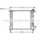 Радиатор охлаждения двигателя AVA QUALITY COOLING 4045385038435 1H 51H RT2041 2027454