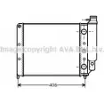 Радиатор охлаждения двигателя AVA QUALITY COOLING YP029O 2027481 J9N Q0HZ RT2078