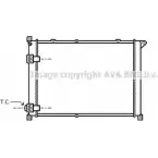 Радиатор охлаждения двигателя AVA QUALITY COOLING RT2141 0 ISSCI 4045385039258 2027522
