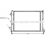 Радиатор охлаждения двигателя AVA QUALITY COOLING 24F4 J RT2165 E92ZJBF Renault Laguna (B56) 1 Хэтчбек 2.2 D (B56F/2) 83 л.с. 1993 – 2001