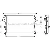 Радиатор охлаждения двигателя AVA QUALITY COOLING RT2291 Renault Laguna (BG) 2 Хэтчбек 3.0 V6 24V (BG01. BG02. BG0D. BG0Y) 207 л.с. 2001 – 2007 4045385040117 K9 JGH