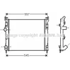 Радиатор охлаждения двигателя AVA QUALITY COOLING RK8VDFJ RT2326 2027597 JYS NOD