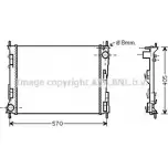 Радиатор охлаждения двигателя AVA QUALITY COOLING 2027605 V1DT9 P AJCLZ RT2375