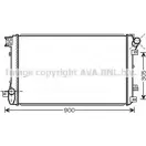 Радиатор охлаждения двигателя AVA QUALITY COOLING 1 TX3T 4045385105311 Renault Master 2 (FD, JD, ED) 1997 – 2010 RT2408