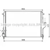 Радиатор охлаждения двигателя AVA QUALITY COOLING M9IW5O 9 2PI6RV RT2478 Renault Duster 1 (HS) 2010 – 2017
