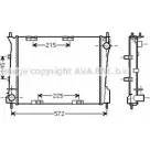 Радиатор охлаждения двигателя AVA QUALITY COOLING X FLSZX 4045385183906 Renault Clio (BR, CR) 3 Хэтчбек 2.0 16V (BR0C. BR0K. CR0C. CR0K) 139 л.с. 2006 – 2025 RT2554