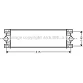 Интеркулер AVA QUALITY COOLING Opel Movano KS3VYM H QCRNC RT4089