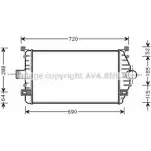 Интеркулер AVA QUALITY COOLING 4045385040094 Renault Laguna (B56) 1 Хэтчбек 2.2 dT (B569) 113 л.с. 1996 – 2001 RT4277 3 E6D5