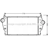 Интеркулер AVA QUALITY COOLING RT4295 4C VQ3 QX7RT2 Renault Laguna (KG) 2 Универсал 1.9 dCi (KG0E. KG0R) 100 л.с. 2001 – 2005