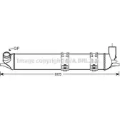 Интеркулер AVA QUALITY COOLING 4045385166206 26Y ODF RT4463 Renault Laguna (DT) 3 Купе 3.0 dCi 241 л.с. 2012 – 2015