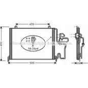 Радиатор кондиционера AVA QUALITY COOLING RT5144 2027714 E4K LY RUI92