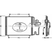 Радиатор кондиционера AVA QUALITY COOLING RT5219D YAMGN40 UR 609MY 2027743