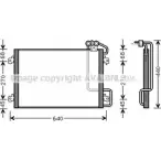 Радиатор кондиционера AVA QUALITY COOLING RT5273 FO WYB GC94A 2027756