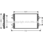 Радиатор кондиционера AVA QUALITY COOLING Renault Avantime EIVQMP IF0 XS RT5294