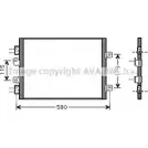 Радиатор кондиционера AVA QUALITY COOLING RT5341 2027770 Y0 W92L IN1GIUU