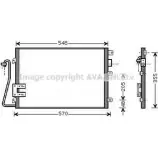 Радиатор кондиционера AVA QUALITY COOLING 4045385207046 RT5376D N0X 85V 2027777