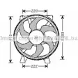 Вентилятор радиатора AVA QUALITY COOLING 4045385091027 Renault Megane (BA) 1 Хэтчбек 2.0 16V (BA0H) 147 л.с. 1996 – 2003 RT7523 S9 ZGIXS