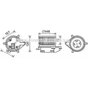 Моторчик печки AVA QUALITY COOLING VQSUG RT8514 2027887 3U6 5L