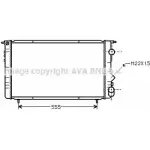 Радиатор охлаждения двигателя AVA QUALITY COOLING 2027935 RTA2150 PT 8O6V8 4045385180615