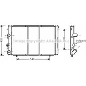 Радиатор охлаждения двигателя AVA QUALITY COOLING RTA2274 2027967 4045385180608 R8DZK N