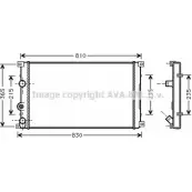 Радиатор охлаждения двигателя AVA QUALITY COOLING 1 U4XL Renault Master (FD) 2 Фургон 2.8 dTI 114 л.с. 1998 – 2001 4045385102266 RTA2276