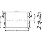 Радиатор охлаждения двигателя AVA QUALITY COOLING IR 7DZ7B 4045385190812 RTA2300 2027973