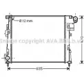 Радиатор охлаждения двигателя AVA QUALITY COOLING 2027993 4045385190348 RTA2427 HF SG19
