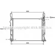 Радиатор охлаждения двигателя AVA QUALITY COOLING 2027999 4045385190355 RTA2472 9W RJ2