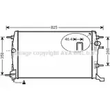 Радиатор охлаждения двигателя AVA QUALITY COOLING 2028007 LB4 L5A RTA2616 4045385213108