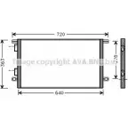 Радиатор кондиционера AVA QUALITY COOLING Renault Laguna (B56) 1 Хэтчбек 1.8 94 л.с. 1995 – 2001 4045385102358 RTA5253 5TJ2E P