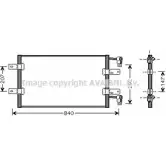 Радиатор кондиционера AVA QUALITY COOLING A3V262 Y RTA5314 2028050 4045385102457
